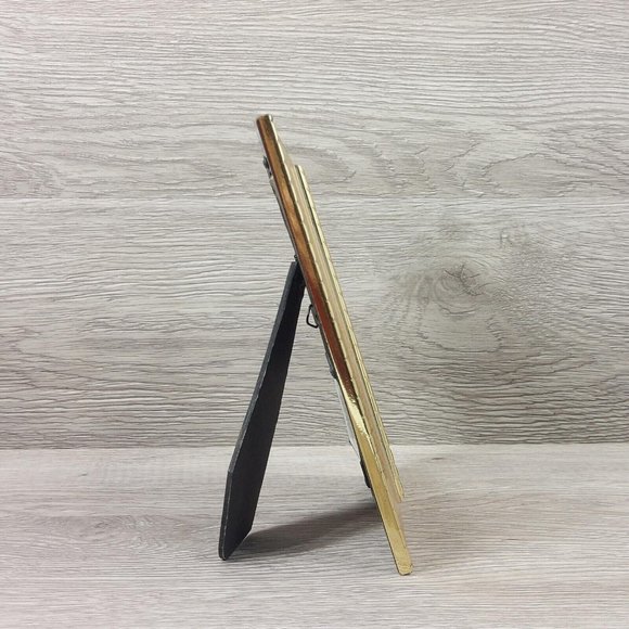 Photo Frame Ornate Gold-Tone Table Top Wall Mount Picture Display Home Décor - Picture 9 of 15